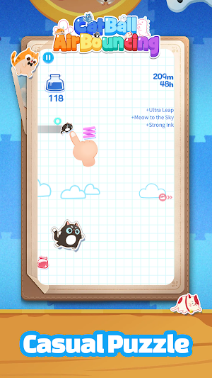 Cat Ball: Air Bouncing Screenshot 1