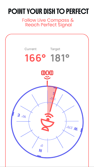 Satellite Finder-  Dish Tuner Screenshot 1