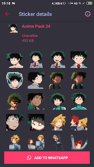 Anime Sticker For Whatsapps screenshot 6