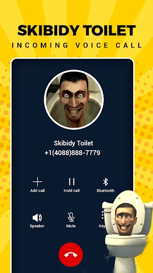 Fake call prank: skibidi Screenshot 2