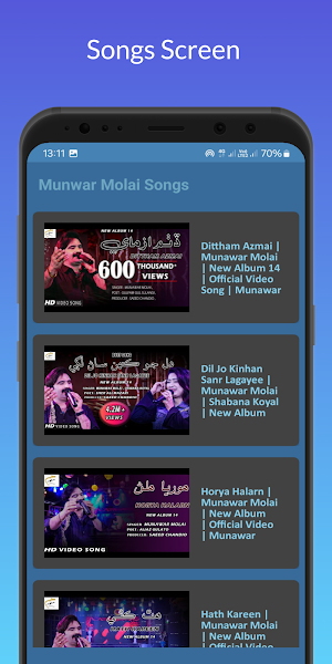Munwar Molai Songs app Screenshot 2