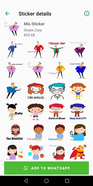 Bollywood Stickers for WhatsApp - WAStickerApps Screenshot 2