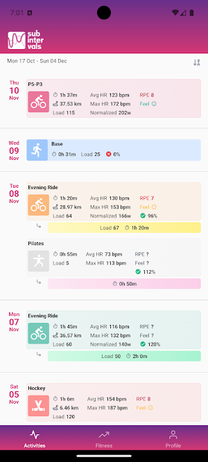 Subintervals Screenshot 1