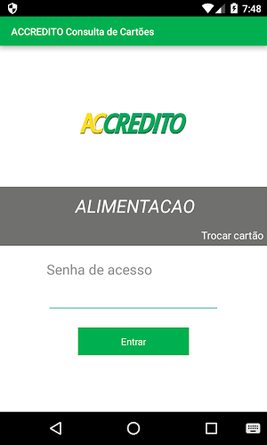 ACCREDITO Consulta de Cartões Screenshot 0