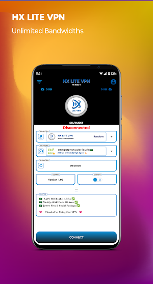 HX LITE VPN Screenshot 1