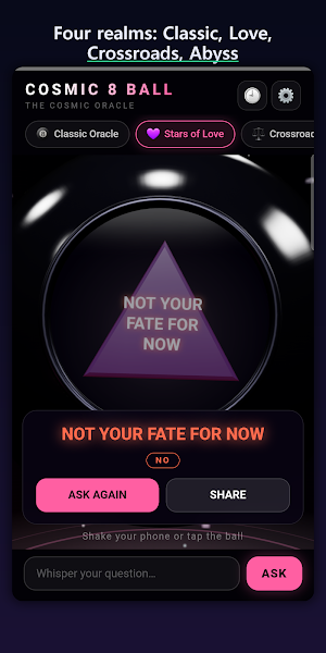 Cosmic 8 Ball - Fortune Teller Screenshot 2