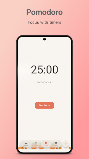 PomoFocus · Daily Planner Screenshot 2