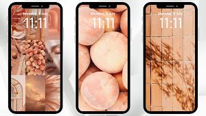 Peach Color Wallpaper Screenshot 2