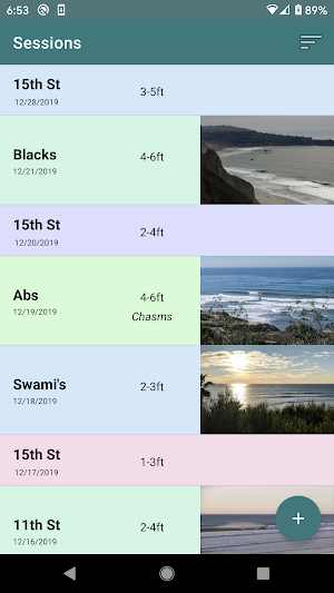 Surf Log Screenshot 1
