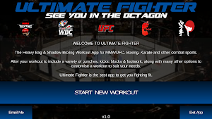 UFC Heavy Bag / Shadow Boxing Training Workouts Screenshot 3