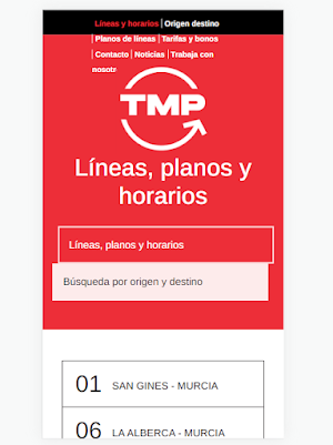 Transportes Región Murcia Screenshot 1