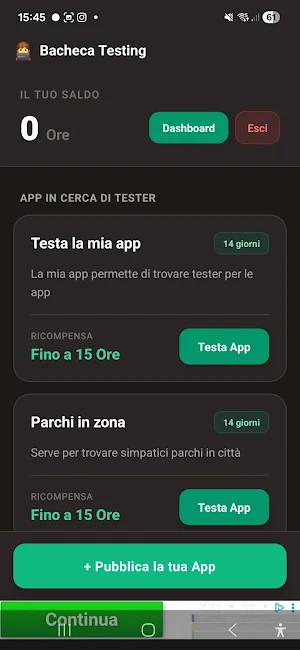 Testa la mia App Screenshot 3