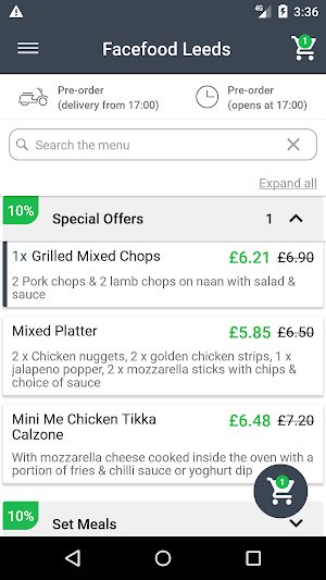Facefood Leeds Screenshot 1
