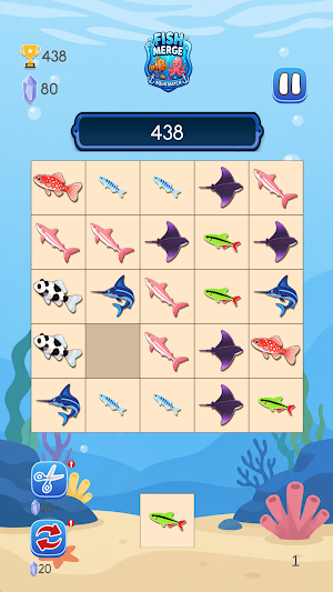 Fish Merge ：Aqua Match Screenshot 1