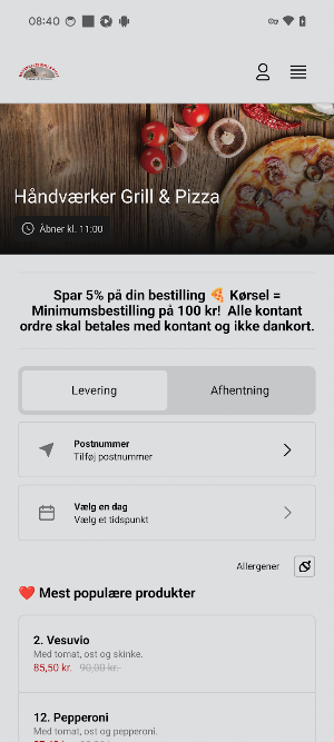 Håndværker Grill Greve Screenshot 0
