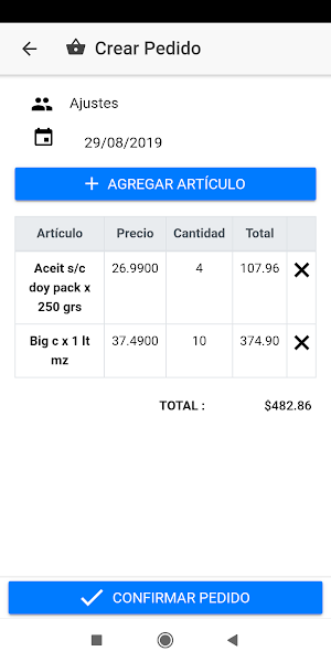 SGTaller - Módulo de Pedidos Screenshot 2