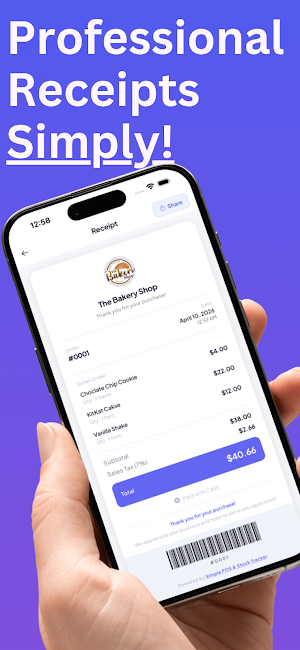 Simple POS & Stock Tracker Screenshot 2