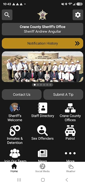 Crane County Sheriff's Office Screenshot 0