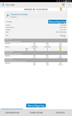 Sauermann Data Logger Screenshot 0