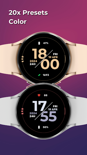 EXD039: Minimal Watch Face Screenshot 2