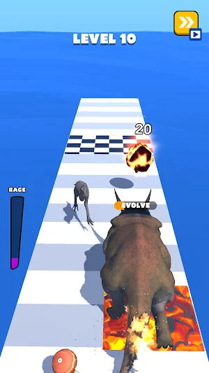 Dino Run 3D - Dinosaur Rush Screenshot 0