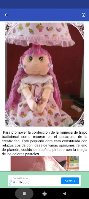Manualidades. Muñecas bonitas Screenshot 3