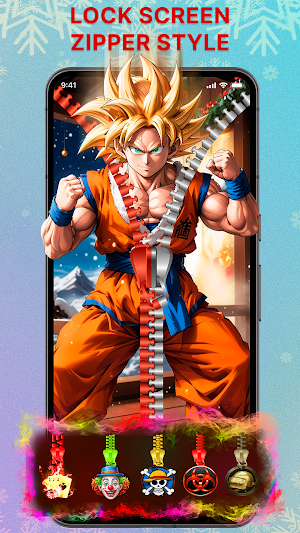 Zipper Lock Screen & Wallpaper Screenshot 2
