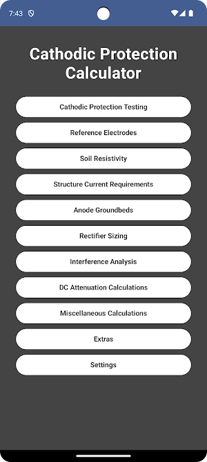 Cathodic Protection Calculator Screenshot 0