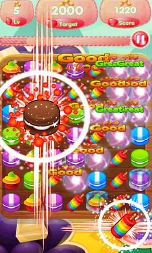 Game Cupcake Crush New Free 2! Screenshot 2