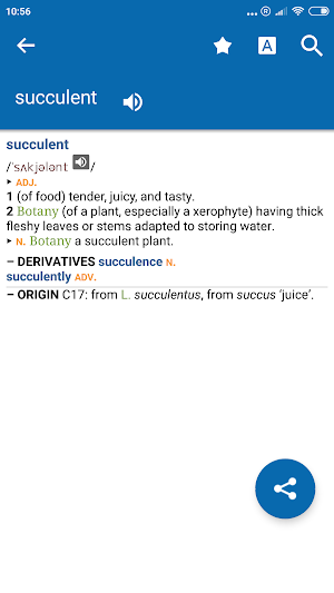 Concise Oxford English Dictionary & Thesaurus Screenshot 0