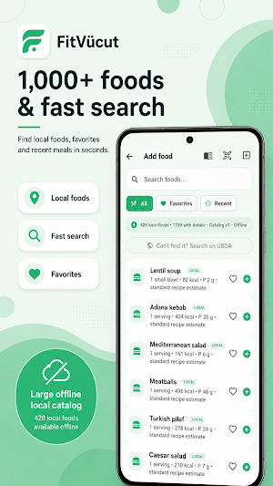 FitVucut: Calorie & Nutrition Screenshot 3
