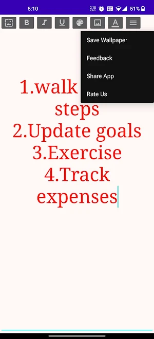Text Wallpaper Screenshot 3