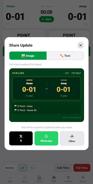 GAA ScoreBoard Screenshot 0