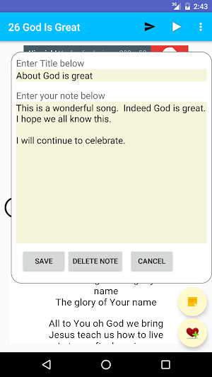 Worship Companion Screenshot 2