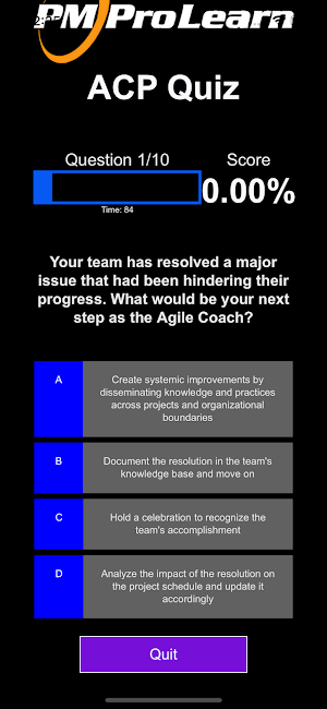 ProQuiz for PMI-ACP Screenshot 3