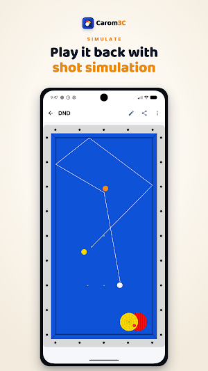 Carom 3C: Billiards & Notes Screenshot 2
