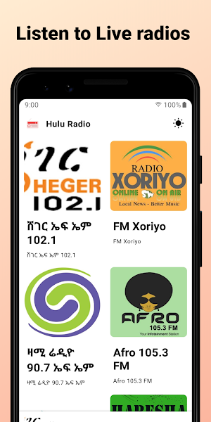 የኢትዮጵያ ራድዮዎች  - Hulu Radio Screenshot 2