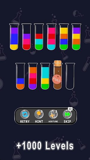 Water Color Sort Puzzle Game Screenshot 2