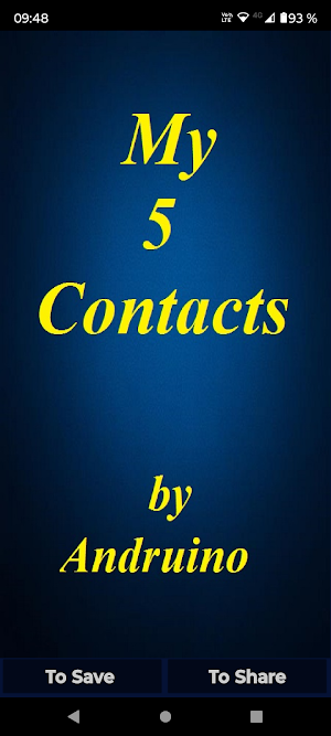 My 5 Contacts Screenshot 0