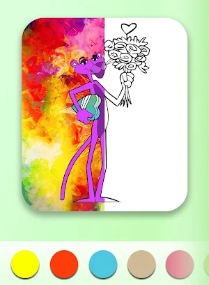 Coloring book for Pink Panther Screenshot 1