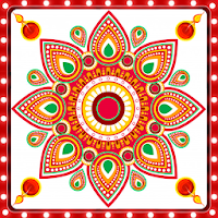 Indian Diwali Rangoli Design