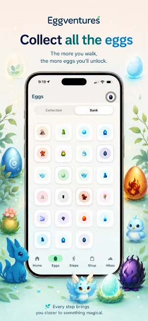 EggVentures: Walking Game Screenshot 1