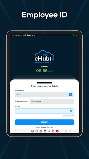 eHubt-Tablet Attendance Screenshot 2