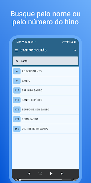 Cantor Cristão Screenshot 2