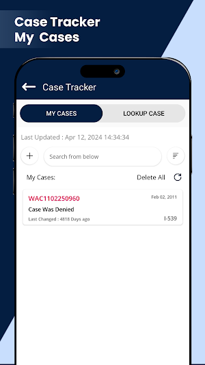 Case Status Tracker Screenshot 1