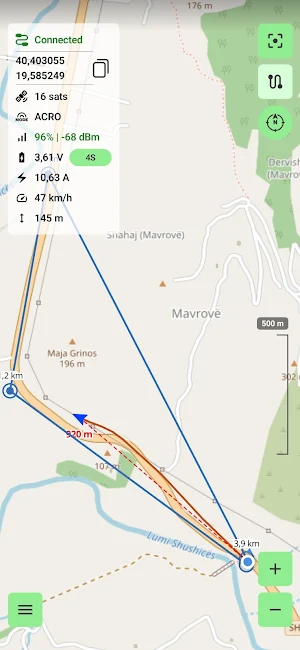 D-Tracer: FPV Telemetry & Maps screenshot 5