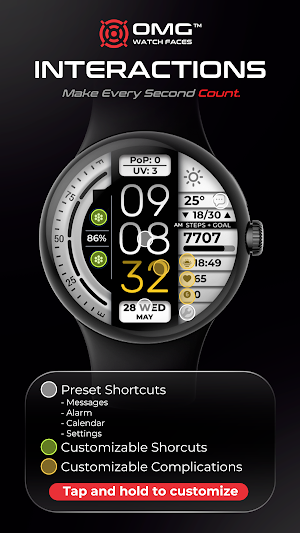 Digital Watch Face OMG 377 Screenshot 3