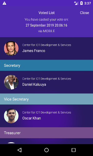 uVotz Screenshot 1