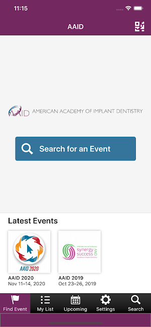 AAID Events Screenshot 0