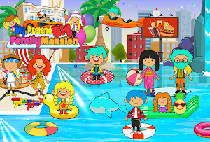 My Pretend Family Mansion - Big Friends Dollhouse Screenshot 2